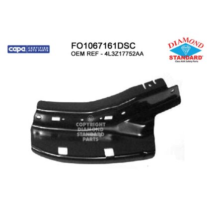 Bumper Bracket Front Right Lower Bumper Bracket CAPA for Ford F-150 2004–2006