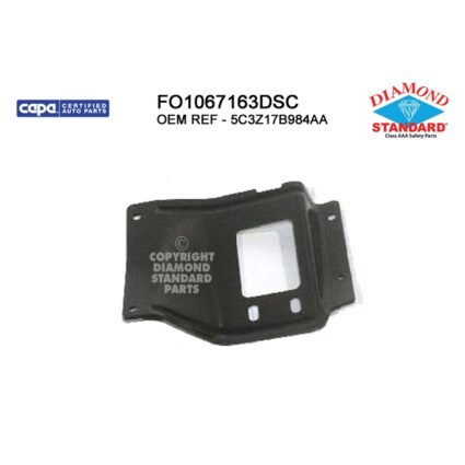 Bumper Bracket Front Right Bumper Mounting Plate CAPA for Ford Excursion F-250 Super Duty F-350 Super Duty