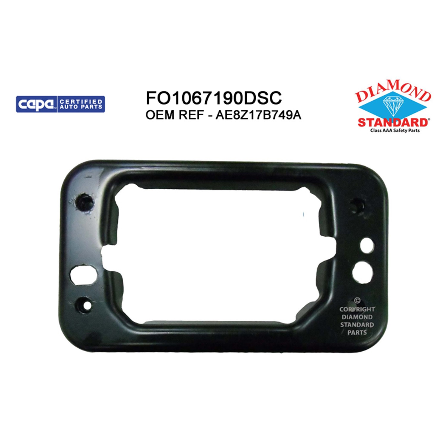 Bumper Bracket Front Right CAPA for Ford Fiesta 2011–2019