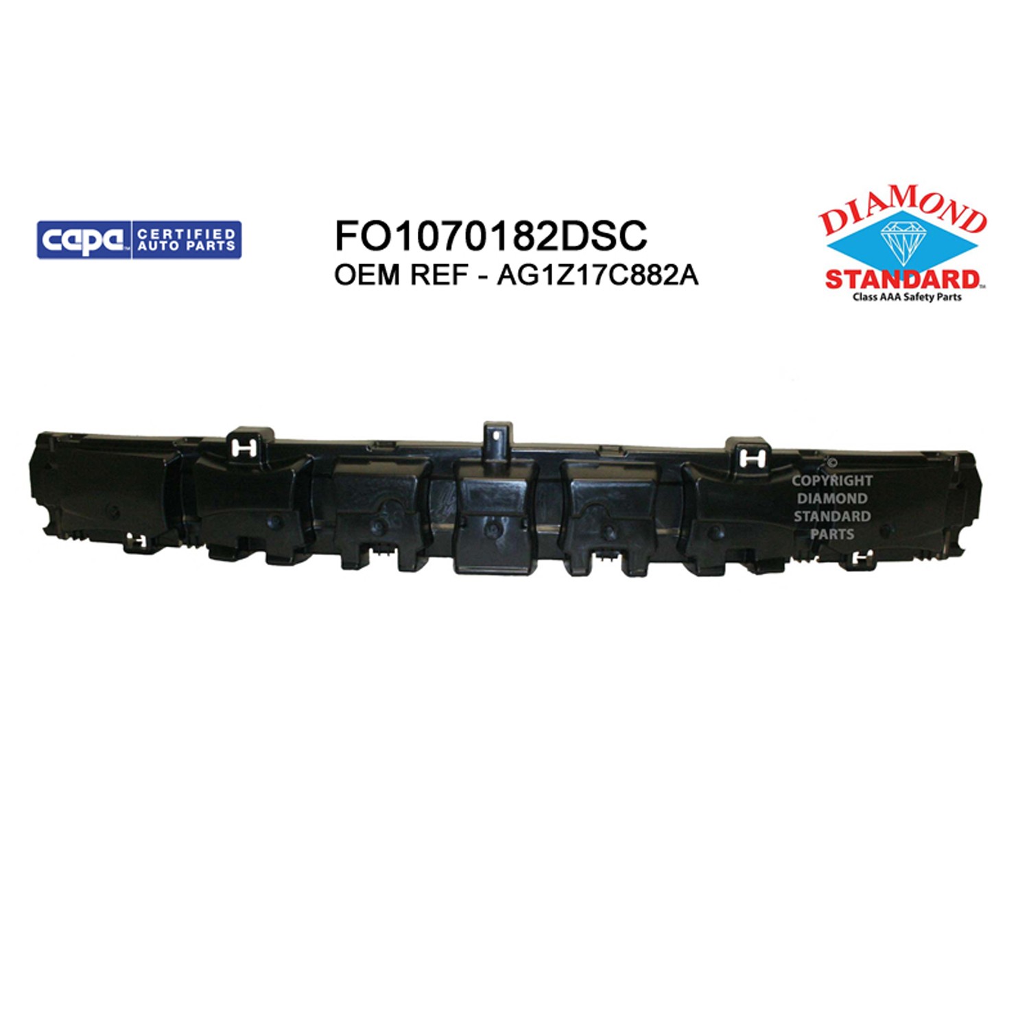 Bumper Impact Absorber Front CAPA for Ford Taurus 2010–2012