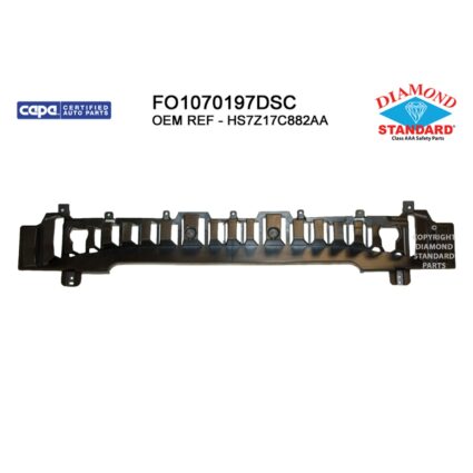 Bumper Impact Absorber Front CAPA for Ford Fusion S Sport Platinum Titanium Advance S Hybrid SE Hybrid Energi SE Energi Titanium Titanium Hybrid Platinum Hybrid SE Luxury Energi Platinum SE LUX Hybrid SE 2017–2018