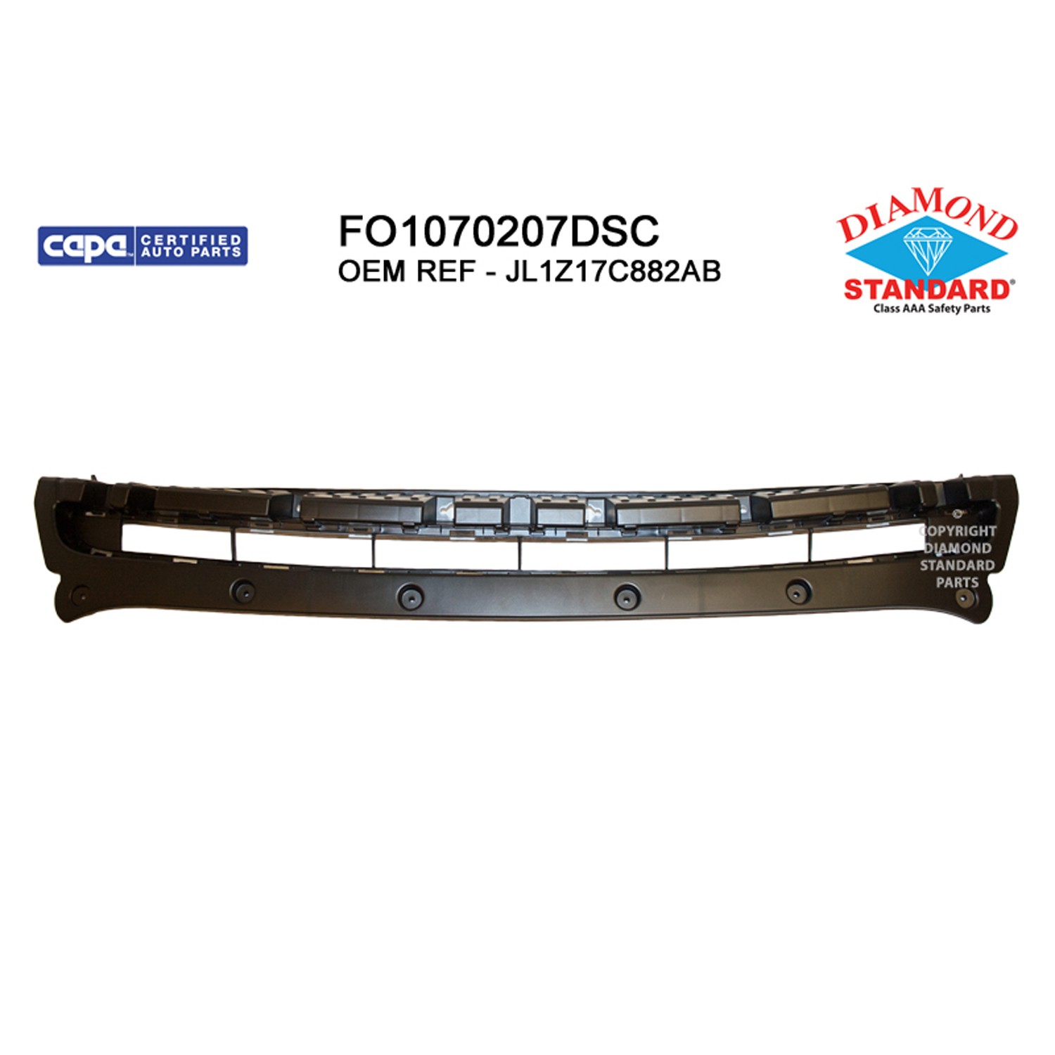 Bumper Impact Absorber Front CAPA for Ford Expedition 2018–2021