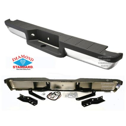 Bumper Assembly Rear Chrome w/Platinum Step Pad w/Light Kit CAPA for Ford Ranger 1993–2010
