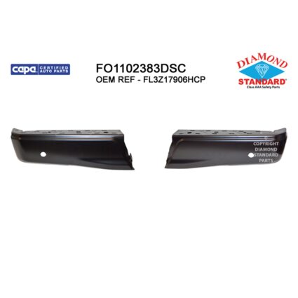 Bumper Face Bar Rear w/Rear Object Sensors Primed CAPA for Ford F-150 2015–2020