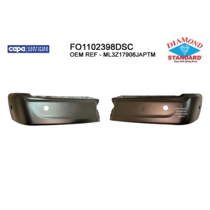 Bumper Face Bar Rear w/Rear Parking Aid w/Active Park Assist CAPA for Ford F-150 2021–2024