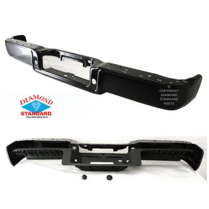 Bumper Assembly Rear New Design w/o Sensor w/o Hitch Plate Primed CAPA for Ford F-150 2004–2005
