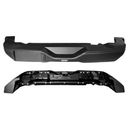 Bumper Assembly Rear w/o Parking Aid w/Sasquatch Pkg w/Refl Sheet Black Steel for Ford Bronco 2021–2024