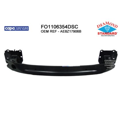 Bumper Cover Reinforcement Rear CAPA for Ford Fiesta Hatchback 2011–2013