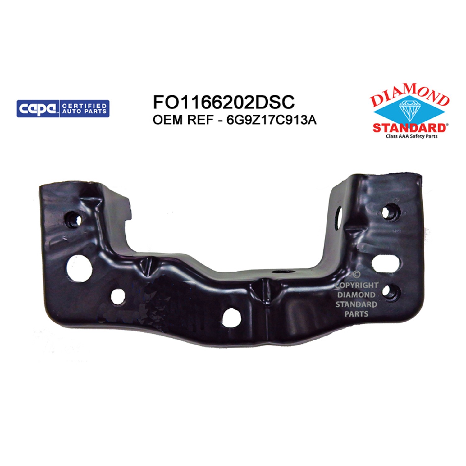 Bumper Bracket Rear Left CAPA for Ford Fusion Lincoln MKZ