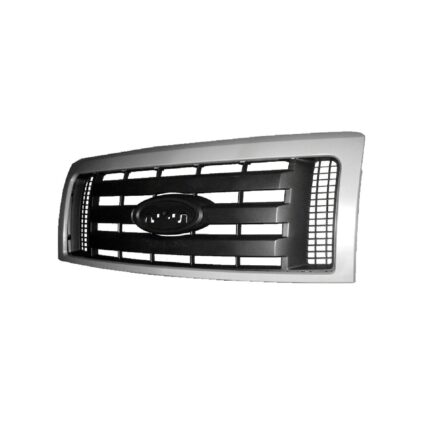 Grille Assembly Textured Horizontal Bars Smooth Frame CAPA for Ford F-150 FX4 STX 2009–2014