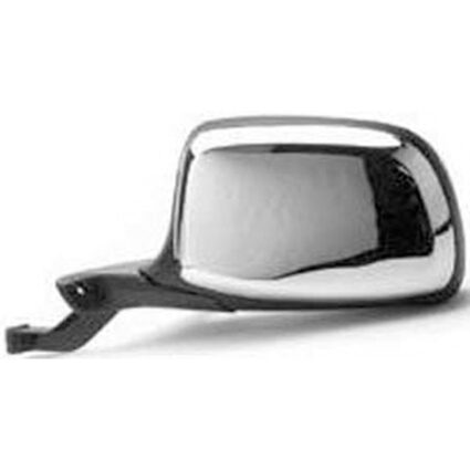 Door Mirror Assembly Left Manual Paddle Design Black & Chrome for Ford Bronco F-150