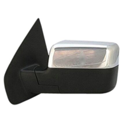 Door Mirror Assembly Left Power Heated w/Signal Lamp w/Puddle Lamp w/Memory Chrome for Ford F-150 Lincoln Mark LT