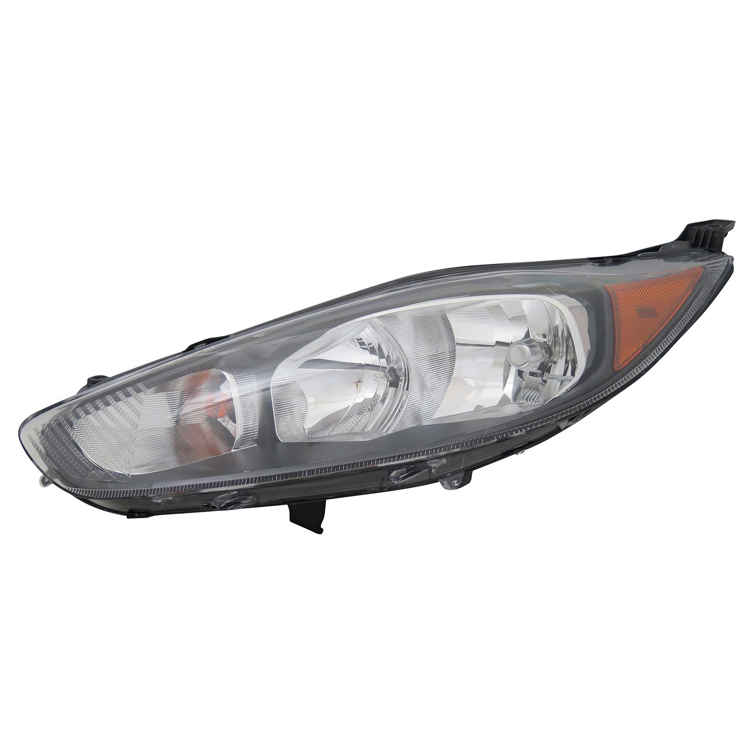 Headlight Assembly Composite Left CAPA for Ford Fiesta S SE ST 2014–2015