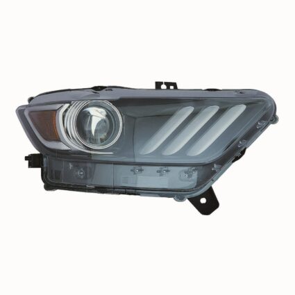 Headlight Lens Housing Right HID w/LED CAPA for Ford Mustang 2015–2020