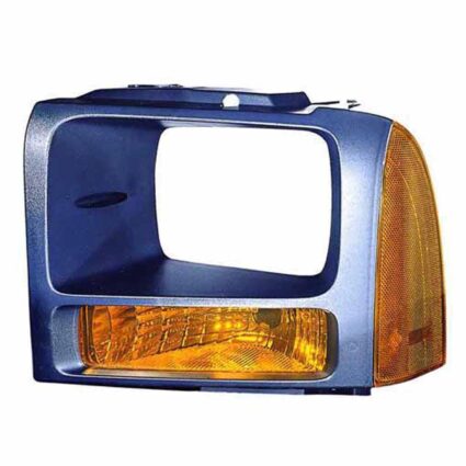 Parking Light Lens / Housing Left w/o Bulbs & Sockets Black Bezel for Ford F-250 Super Duty F-350 Super Duty