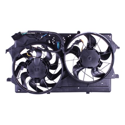 Engine Cooling Fan Assembly w/Air Conditioning Includes Motor/Blade/Shroud for Ford Focus 2000–2002
