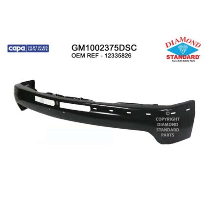 Bumper Face Bar Front Primed CAPA for Chevrolet Silverado 1500 Suburban 1500 Suburban 2500 Tahoe