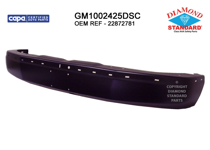 Bumper Face Bar Front Black CAPA for Chevrolet Express 1500 Express 2500 Express 3500 GMC Savana 1500 Savana 2500 Savana 3500