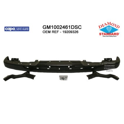 Bumper Face Bar Front Includes Brackets w/Brackets Primed CAPA for Chevrolet Colorado GMC Canyon