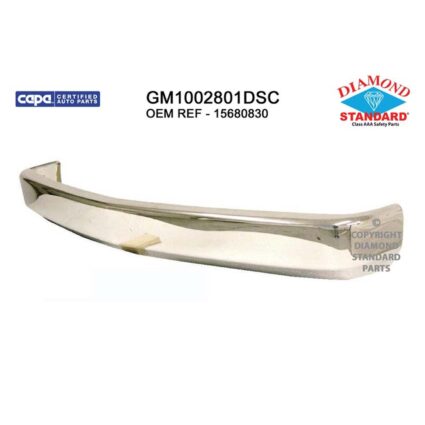 Bumper Face Bar Front w/License Holes w/o Impact Strip or Guards Chrome CAPA for Chevrolet Blazer C1500 C1500 Suburban C2500 C2500 Suburban C3500 K1500 K1500 Suburban K2500 K2500 Suburban K3500 R20 Tahoe GMC C1500 C1500 Suburban C2500 C2500 Suburban C3500 K1500 K1500 Suburban K2500 K2500 Suburban K3500 Yukon