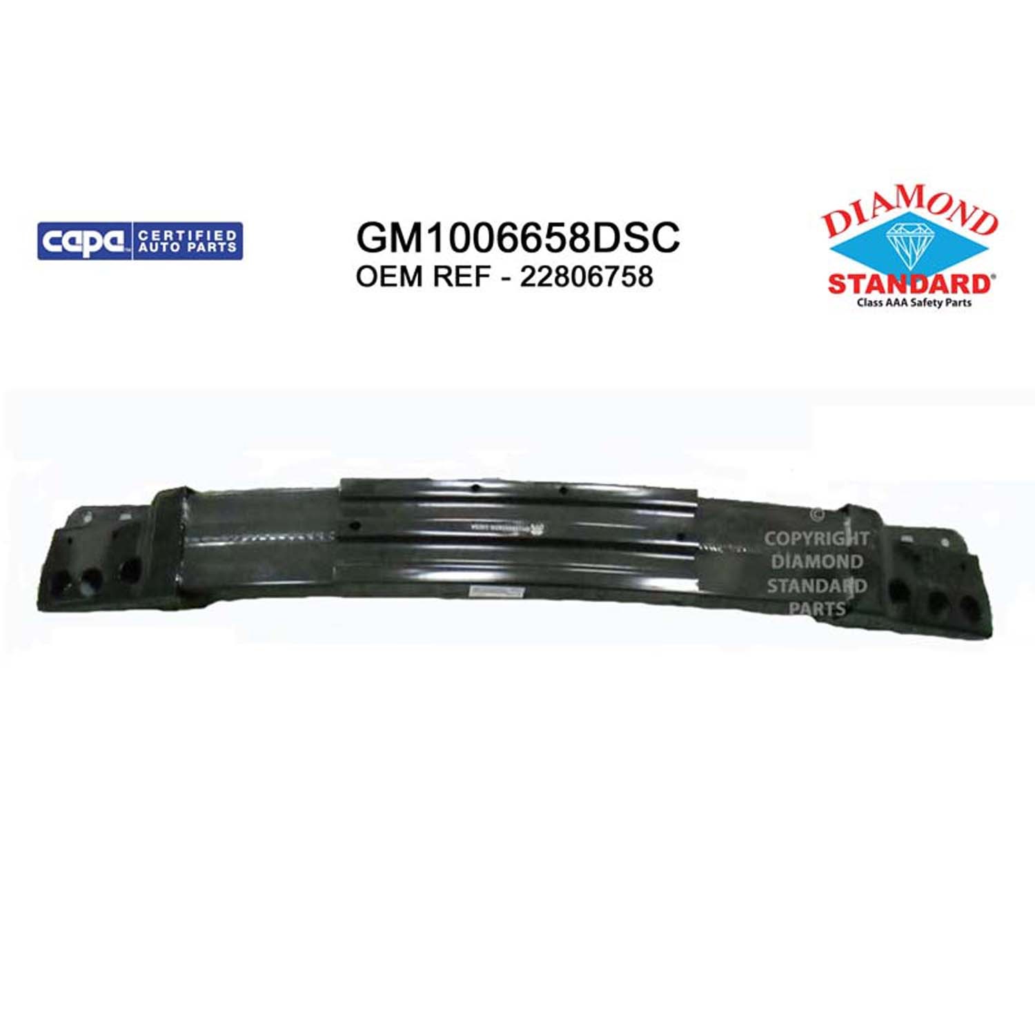 Bumper Cover Reinforcement Front CAPA for GMC Acadia Acadia Limited