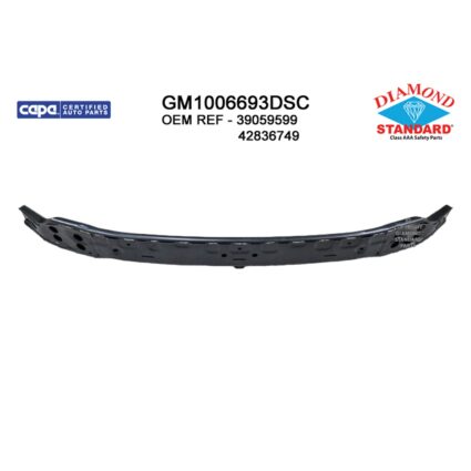 Bumper Cover Reinforcement Front CAPA for Chevrolet Cruze 2016–2019