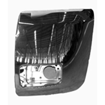 Bumper Cover Front Left w/Fog Lamps Face Bar Cap Chrome for Chevrolet Silverado 2500 HD Silverado 3500 HD