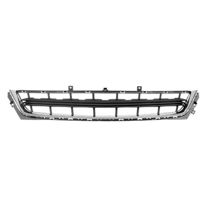 Bumper Cover Grille Front Dark Gray w/Chrome Molding CAPA for Chevrolet Impala Eco LT LS 2014–2020