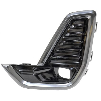 Bumper Insert Front Left Fog Lamp Bezel w/Fog Lamps Black Chrome for GMC Acadia 2020–2023