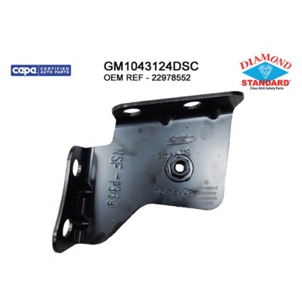 Bumper Cover Support Front Right Outer CAPA for Chevrolet Silverado 2500 HD 2015–2019