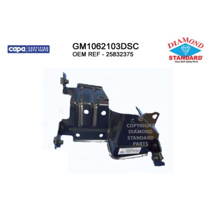 Bumper Support Front Left Outer Bracket CAPA for GMC Sierra 2500 HD Sierra 3500 HD