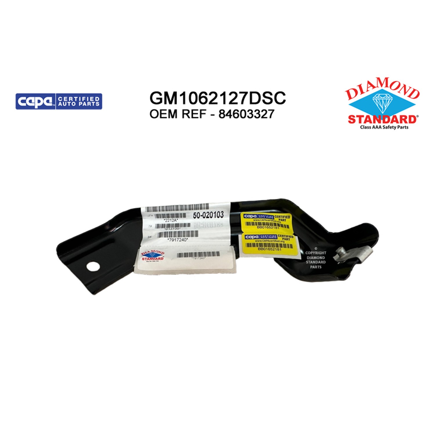 Bumper Support Front Left Side Bracket CAPA for Chevrolet Silverado 2500 HD Silverado 3500 HD