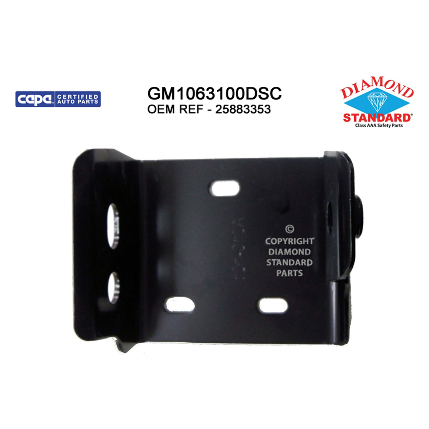 Bumper Support Front Right Inner Bracket CAPA for Chevrolet Silverado 2500 HD 2011–2014