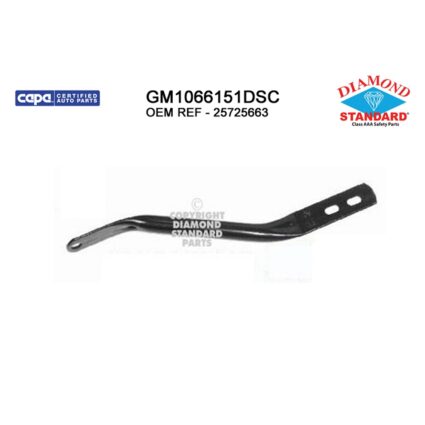 Bumper Bracket Front Bumper Bar Brace Left or Right CAPA for Chevrolet Express 1500 Express 2500 Express 3500 GMC Savana 1500 Savana 2500 Savana 3500