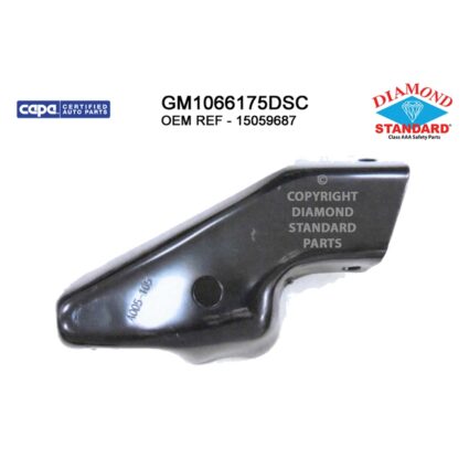 Bumper Bracket Front Left Outer Type 1 w/o Body Cladding CAPA for Chevrolet Avalanche 1500 Avalanche 2500 Silverado 1500 Silverado 1500 Classic Silverado 2500 Silverado 2500 HD Silverado 2500 HD Classic Silverado 3500 Silverado 3500 Classic