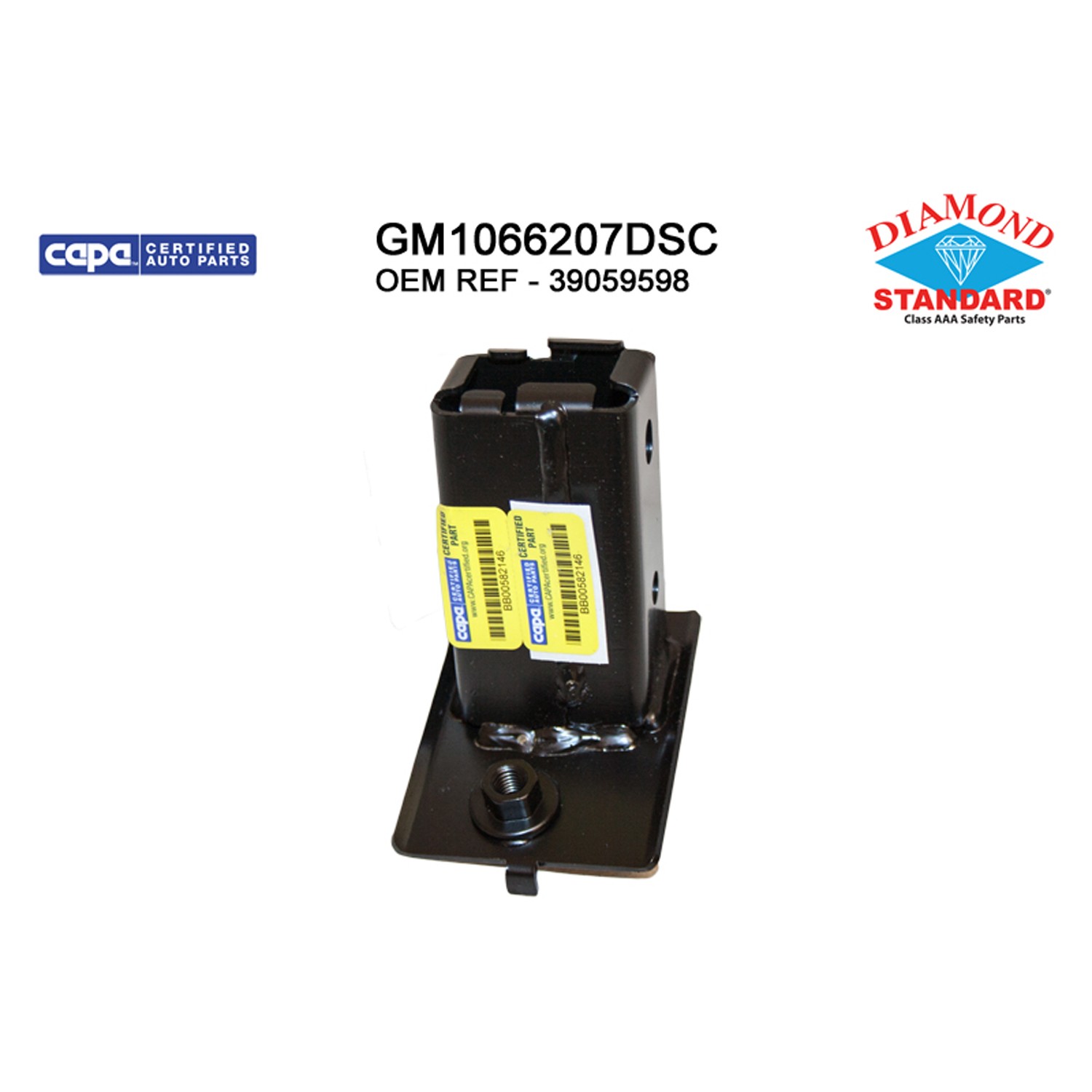 Bumper Bracket Front Left or Right CAPA for Chevrolet Cruze 2016–2019