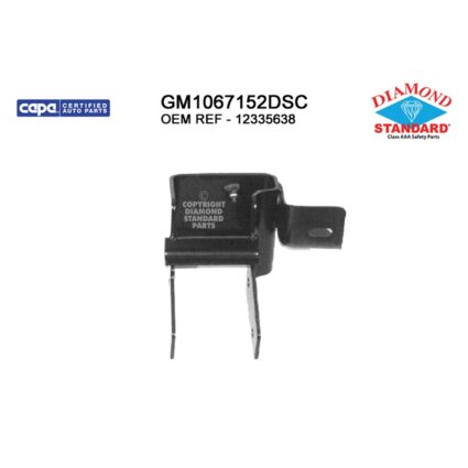 Bumper Bracket Front Right CAPA for Cadillac Escalade EXT Chevrolet Avalanche 2500 Silverado 2500 HD Silverado 2500 HD Classic Silverado 3500 Silverado 3500 Classic Suburban 1500 Suburban 2500 GMC Sierra 2500 HD Sierra 2500 HD Classic Sierra 3500 Sierra 3500 Classic Yukon XL 1500