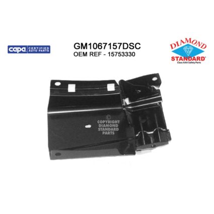 Bumper Bracket Front Right w/7500LB GVW CAPA for Chevrolet Express 1500 Express 2500 GMC Savana 1500 Savana 2500