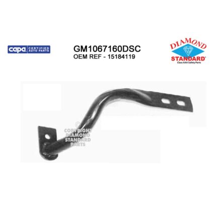 Bumper Bracket Front Right Outer Bar Brace CAPA for Chevrolet Silverado 1500 Silverado 1500 Classic GMC Sierra 1500 Sierra 1500 Classic Sierra 2500 HD Sierra 2500 HD Classic