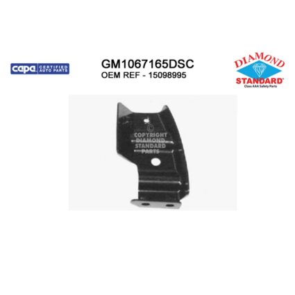 Bumper Bracket Front Right Outer Bracket CAPA for GMC Sierra 1500 Sierra 1500 Classic