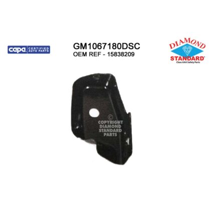 Bumper Bracket Front Right Extension Bracket CAPA for Chevrolet Silverado 1500 Silverado 2500 HD Silverado 3500 HD