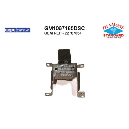 Bumper Bracket Front Right Inner Bumper Bracket CAPA for GMC Sierra 1500 2007–2013