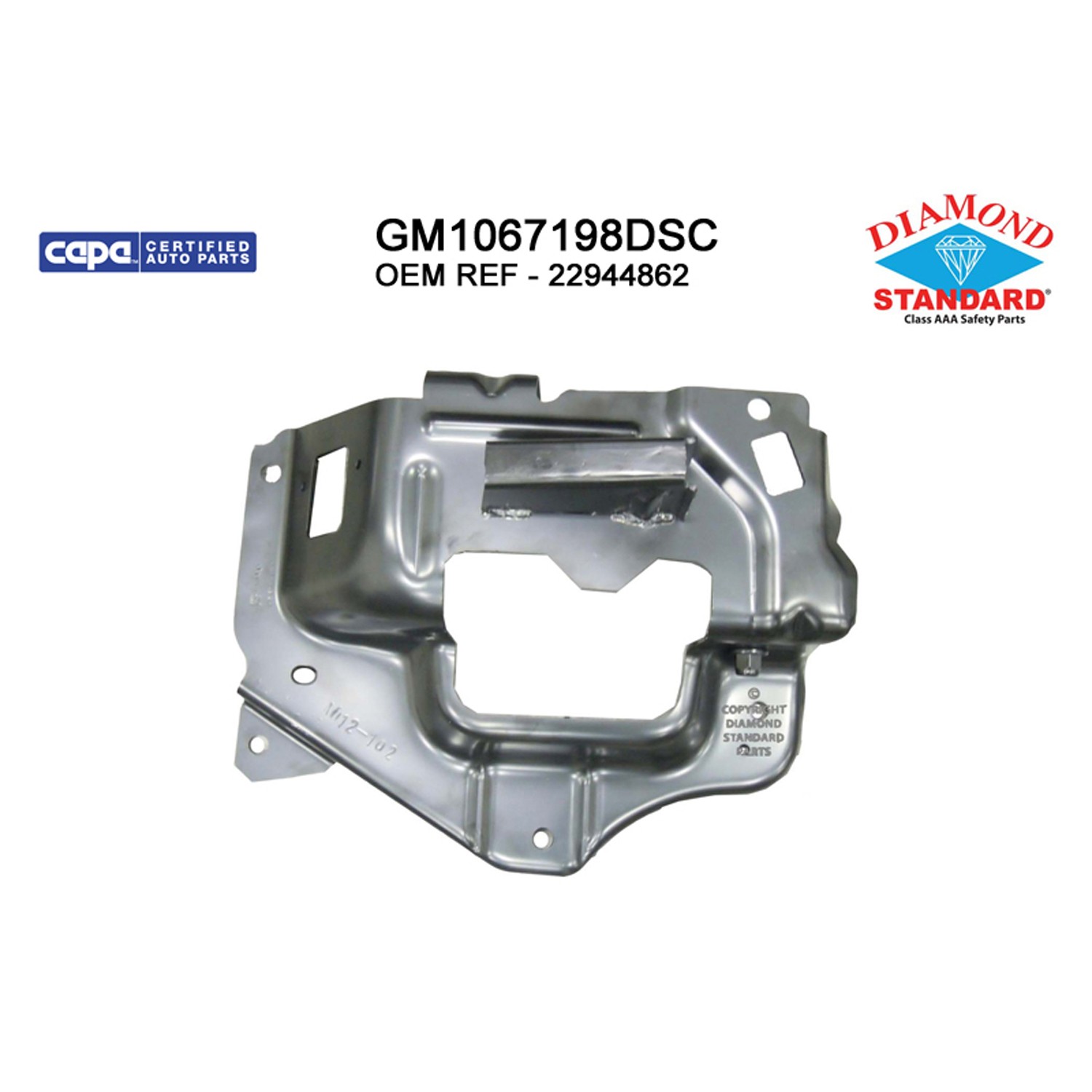 Bumper Bracket Front Right Side CAPA for Chevrolet Silverado 1500 2014–2015