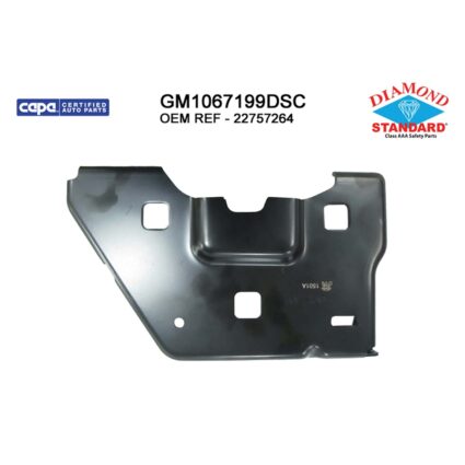 Bumper Bracket Front Right Inner CAPA for Chevrolet Silverado 1500 Silverado 1500 LD