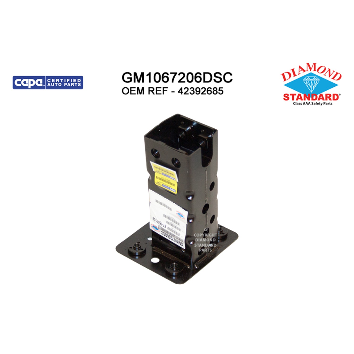 Bumper Bracket Front Right Upper CAPA for Buick Encore Chevrolet Trax