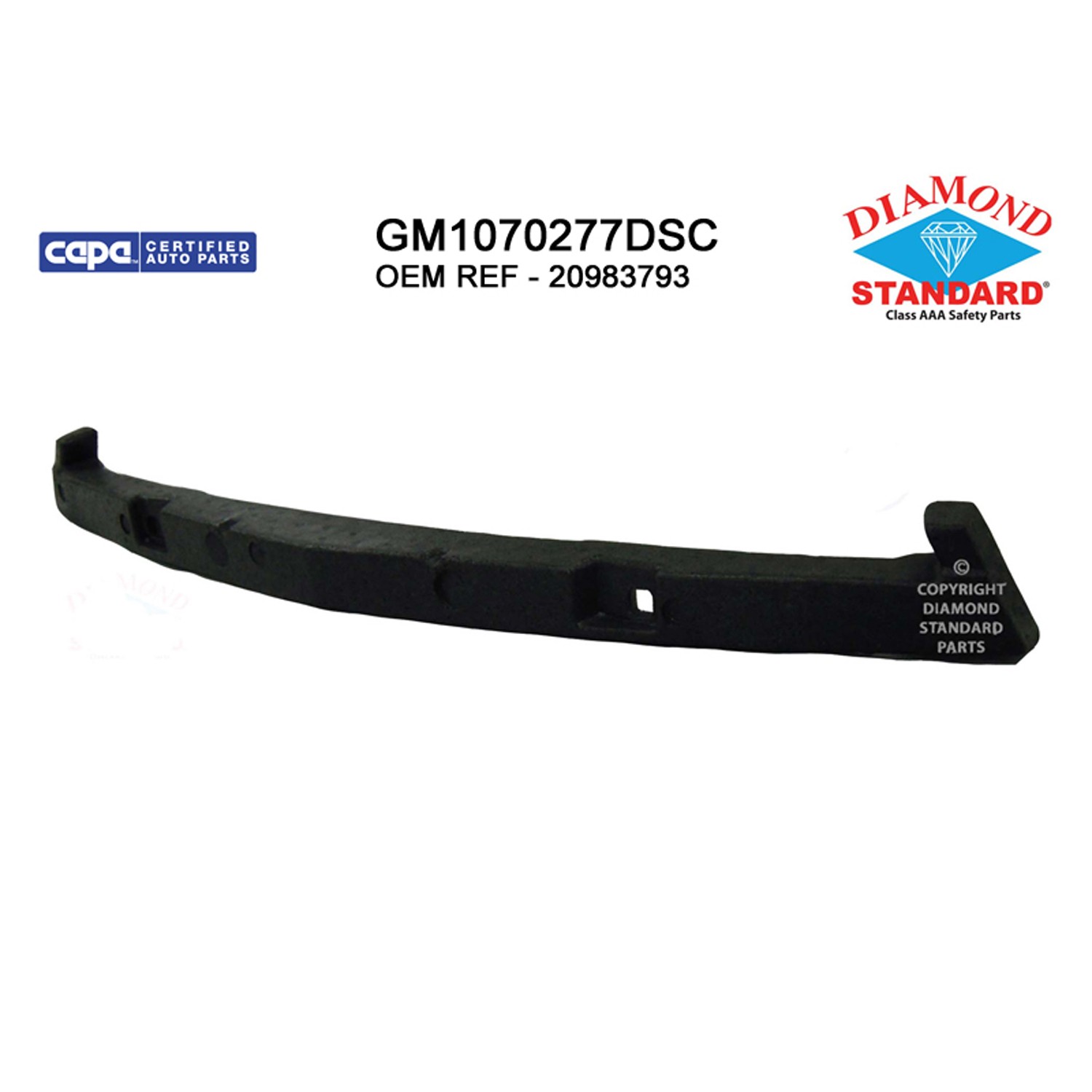 Bumper Impact Absorber Front CAPA for Chevrolet Traverse 2013–2017