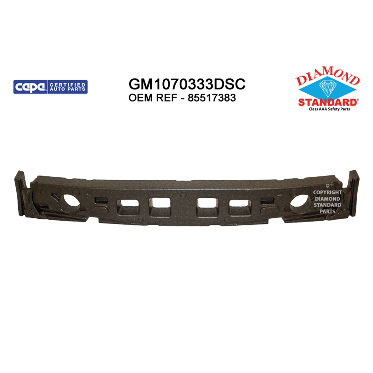 Bumper Impact Absorber Front CAPA for Chevrolet Blazer 2019–2022