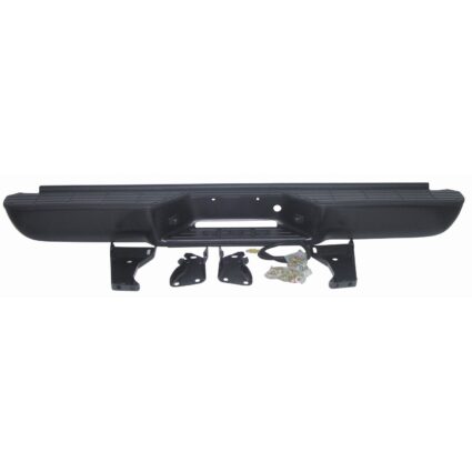 Bumper Assembly Rear Includes Pads/Brackets/Hardware/License Lamp Black for Chevrolet C1500 C2500 C3500 K1500 K2500 K3500 GMC C1500 C2500 C3500 K1500 K2500 K3500