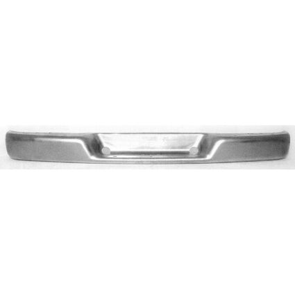 Bumper Face Bar Rear w/o Object Sensor Chrome Late Design Bright for Chevrolet Express 1500 Express 2500 Express 3500 GMC Savana 1500 Savana 2500 Savana 3500