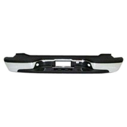 Bumper Assembly Rear Includes Pads/Brackets/Hardware/License Lamp Chrome for Chevrolet Suburban 1500 Suburban 2500 Tahoe GMC Yukon Yukon XL 1500